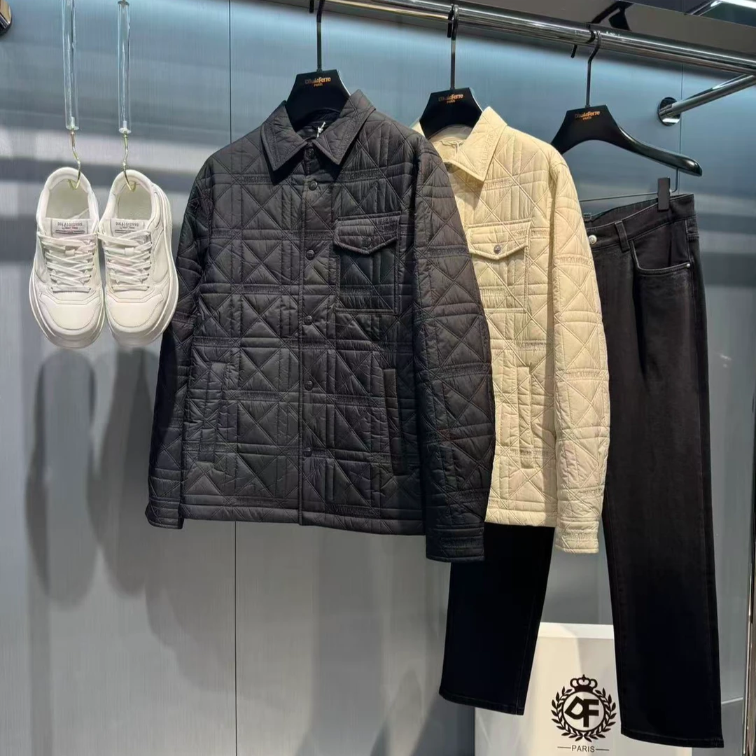 DIKALO FERRE/迪卡里奥 费雷D53MF575新款男士秋冬翻领棉服外套