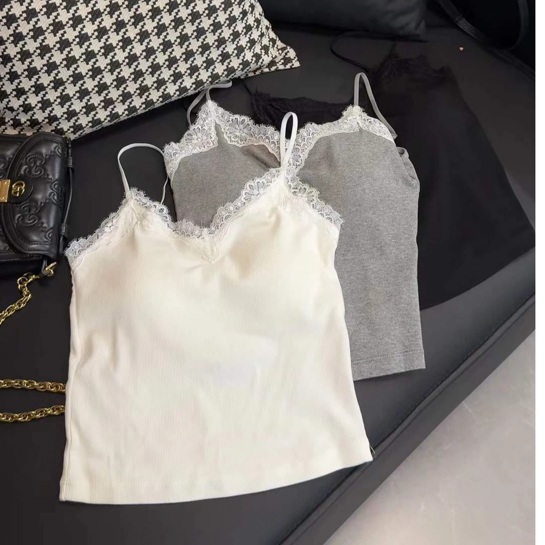 TY5 【蕾丝小背心】韩调简约时尚蕾丝小背心