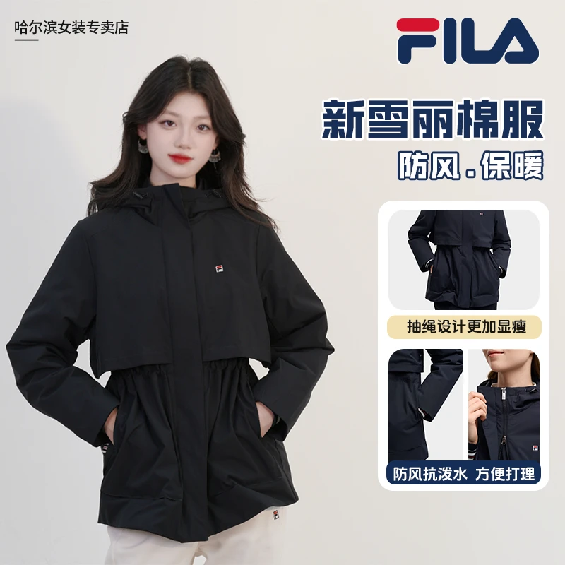 【防寒保暖棉服】斐乐秋冬【双12抢先】中长款显瘦外套F11W548914F