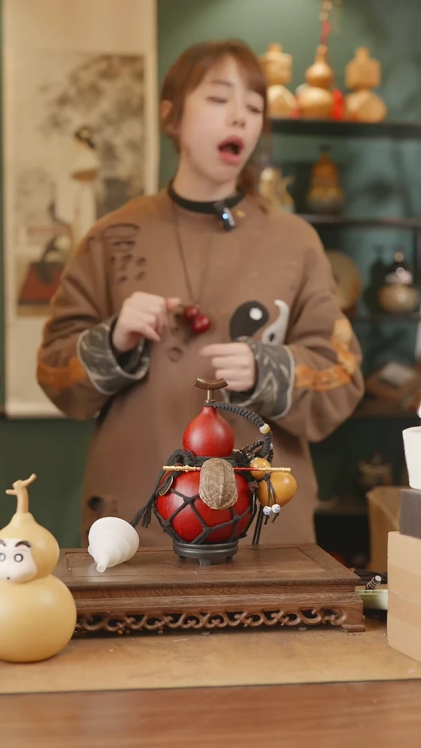 【闪购商品】325号精品天然大漆工艺防渗内胆酒葫芦~