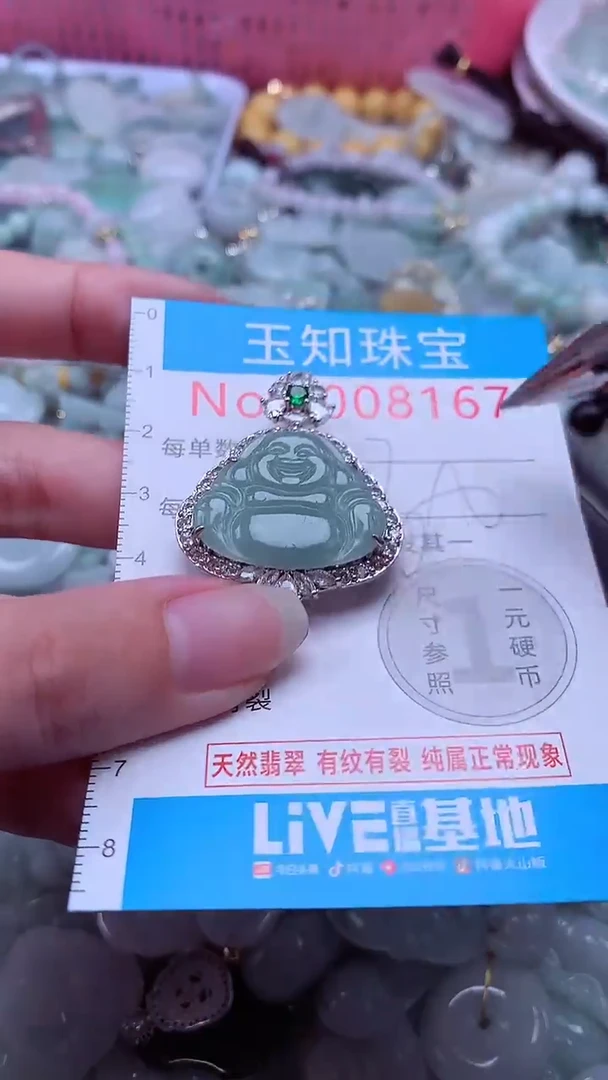 翡翠未镶嵌吊坠(不含链)8167