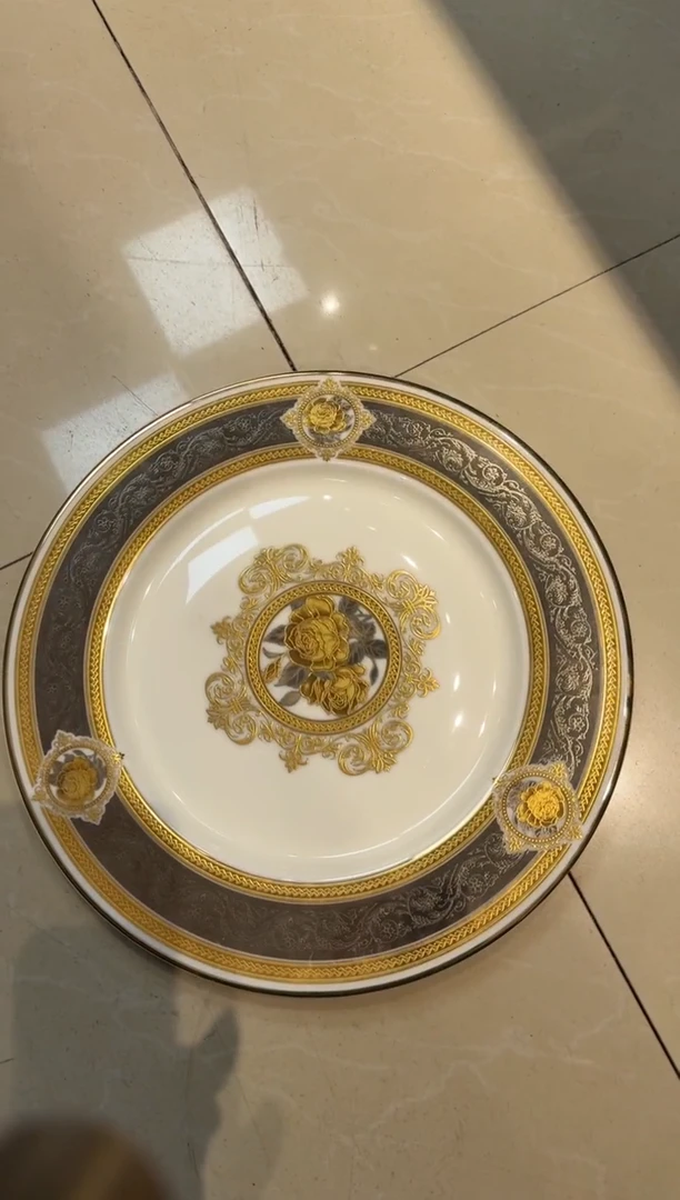 瓷片10.5英寸平盘   1个