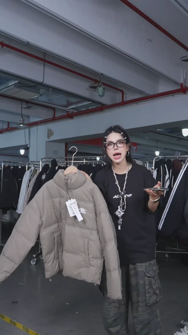 YKYB爆款短款棉服717  红色  S码