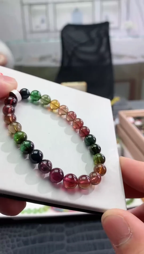 【闪购商品】碧玺手串未镶嵌多样性发一条