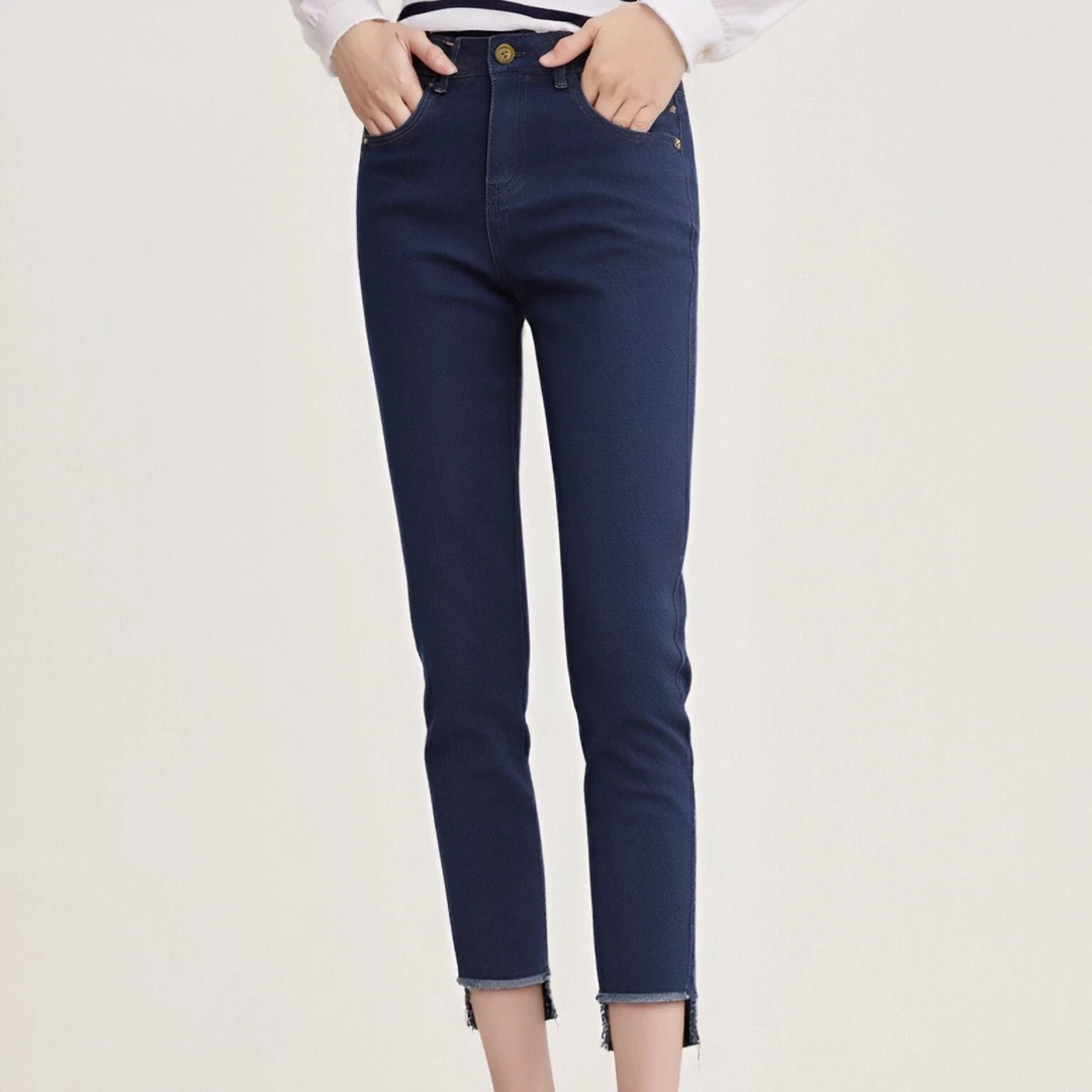 唐狮九分裤夏季牛仔裤九分高腰显瘦123226083709