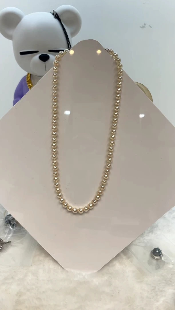 颈饰银S925镶嵌海水珍珠6.5-7