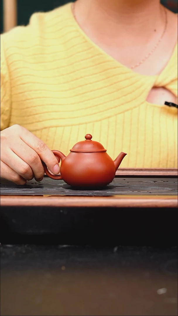 茶壶紫砂小煤窑朱泥玉容100