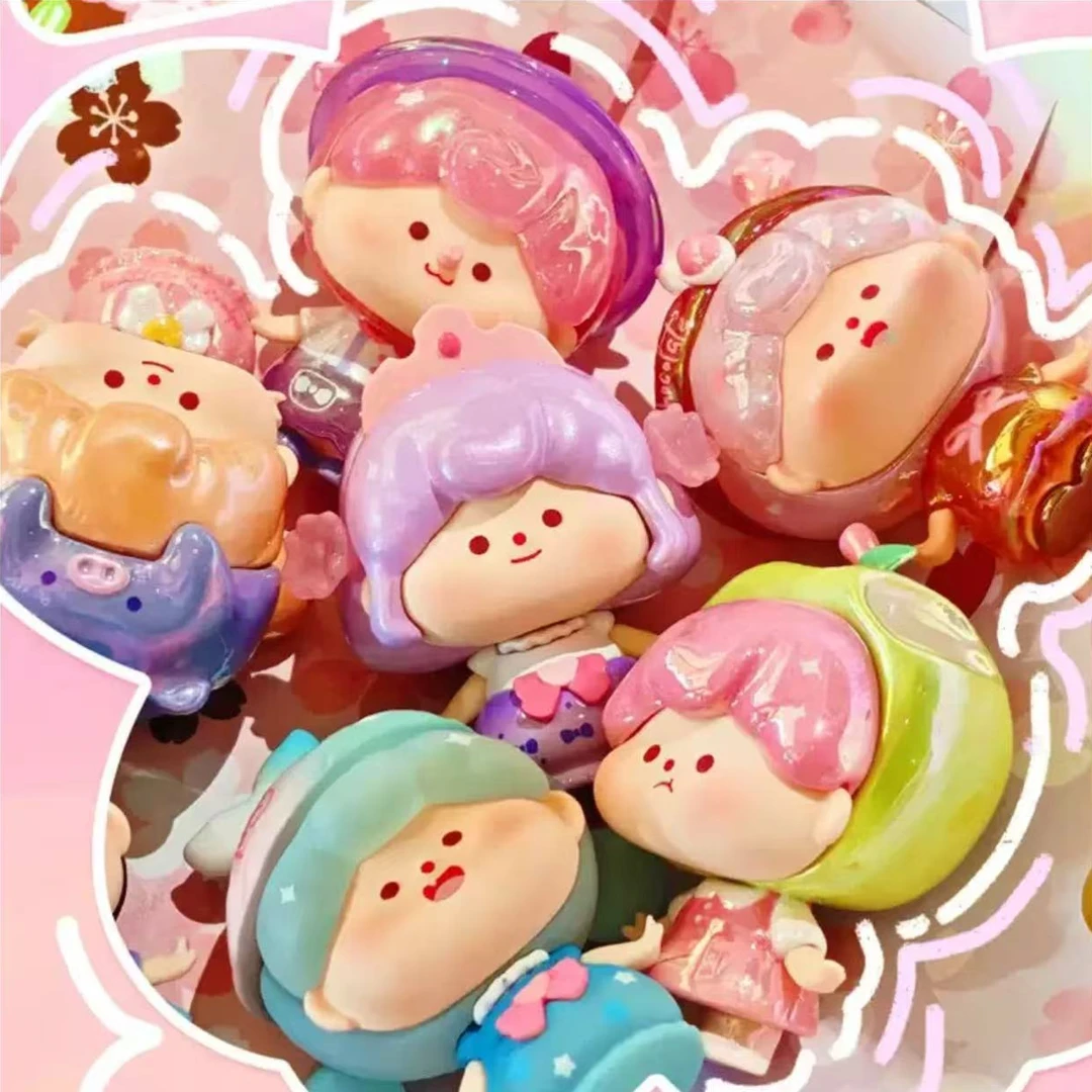 【雯雯拆盒】童话樱花萌粒系列-潮玩盲盒摆件萌粒
