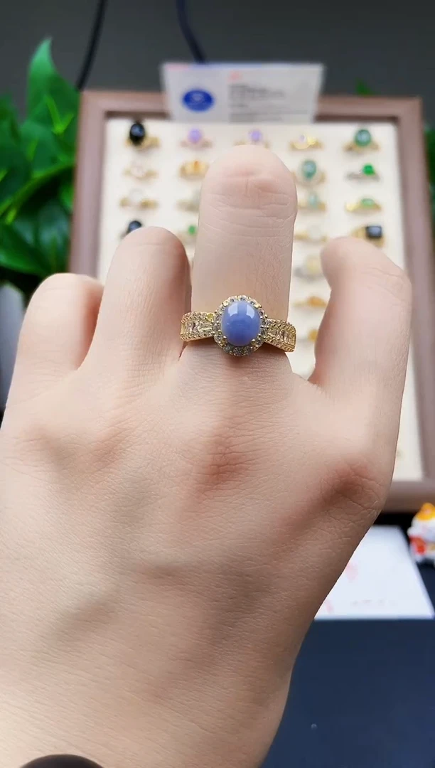 银S925镶嵌戒指翡翠12