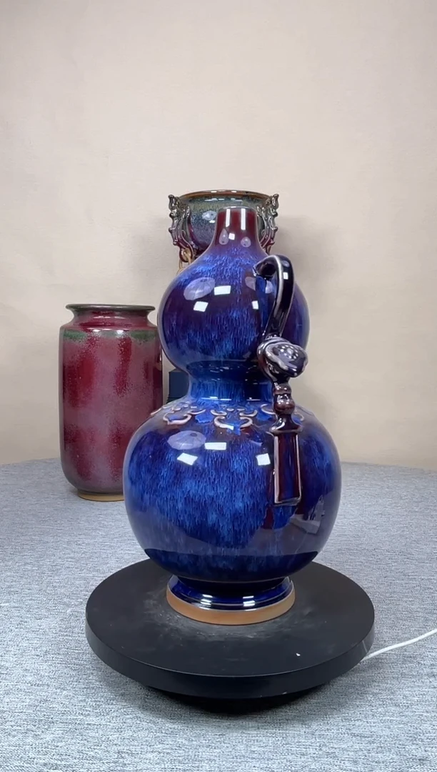 摆件陶旭***林神垕钧瓷收藏工艺品