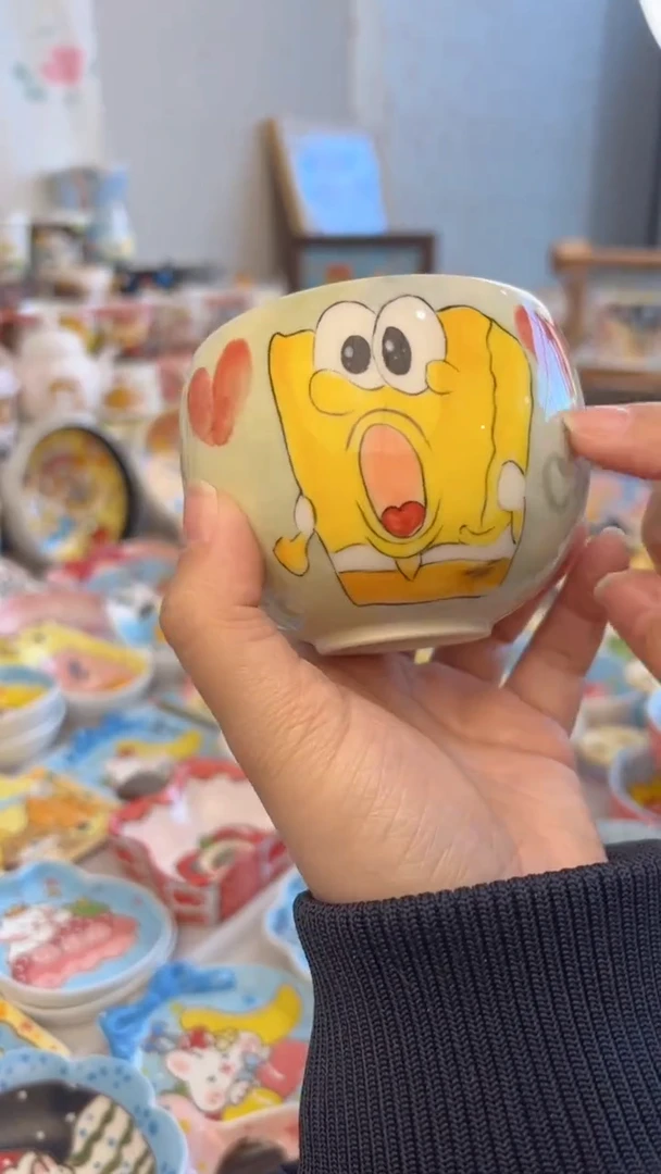 摆件陶景德镇陶瓷手绘