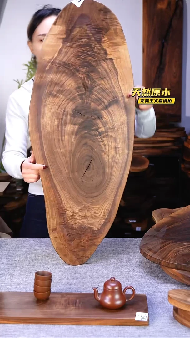 木北美黑胡桃原木.干裂疤结不属于商品质量问题完美主义者慎拍