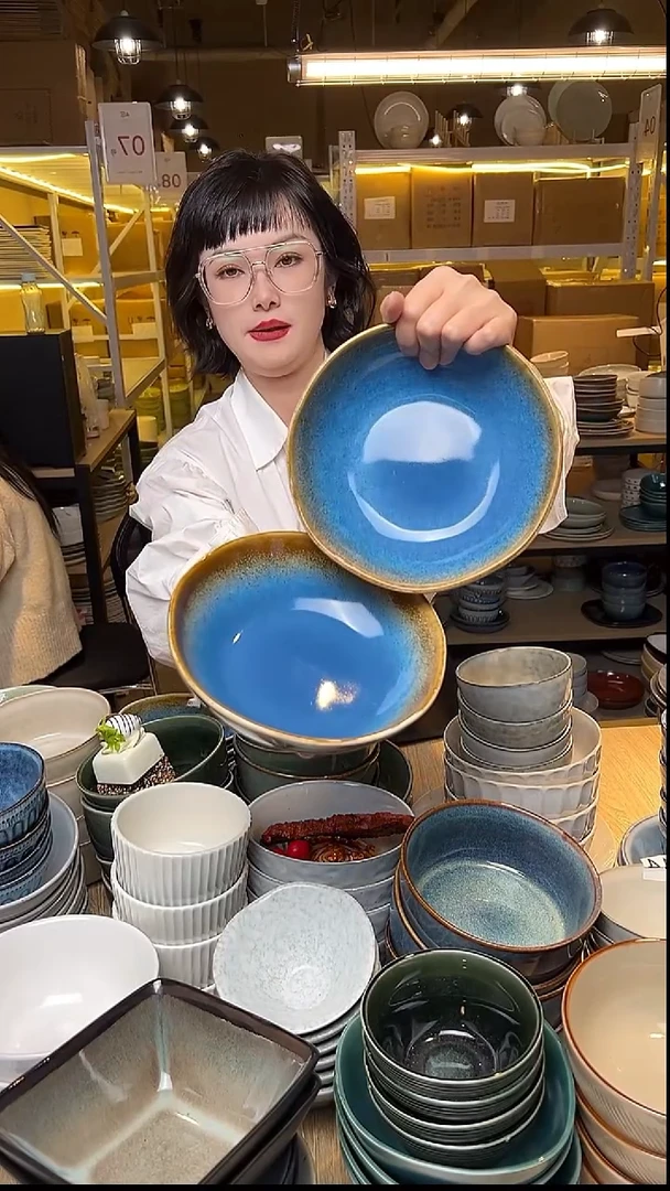 瓷02外贸尾货窑变釉下彩