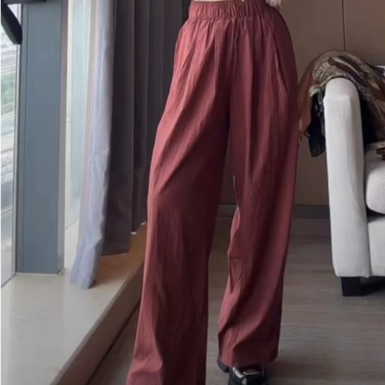 023886筒裤 时尚简约个性百搭休闲舒适宽松减龄气质潮流女士