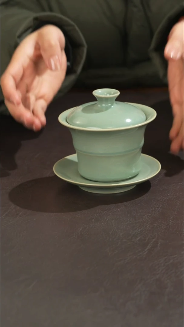 瓷宣宝汝瓷原矿原釉手工作品微微瑕