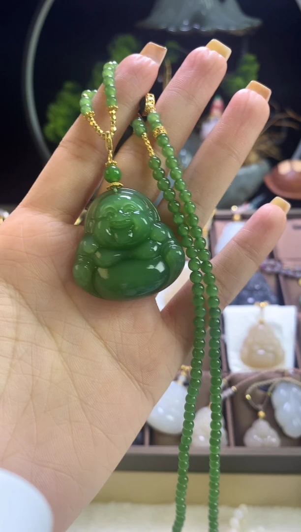 和田玉未镶嵌颈饰精选吊坠 35mm佛公天然和田玉