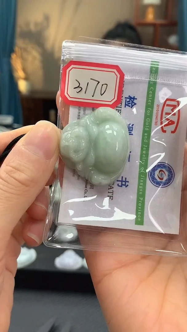 颈饰未镶嵌翡翠佛公3170