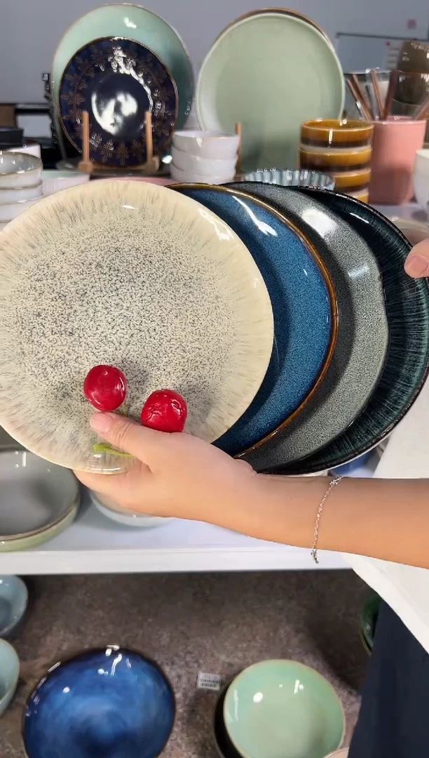 陶瓷外贸尾货瑕疵满20包邮X4 小盘组合