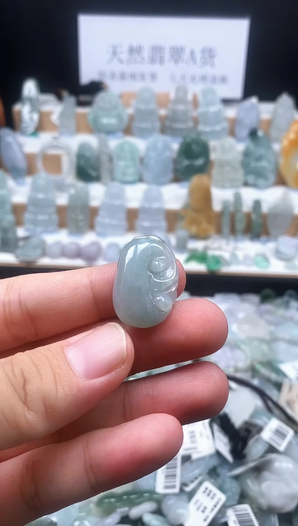 翡翠未镶嵌吊坠(不含链)21如意吊坠