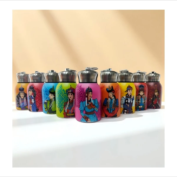 民族文创迷你保温小水杯【蒙古元素 300毫升】（全9种图案）