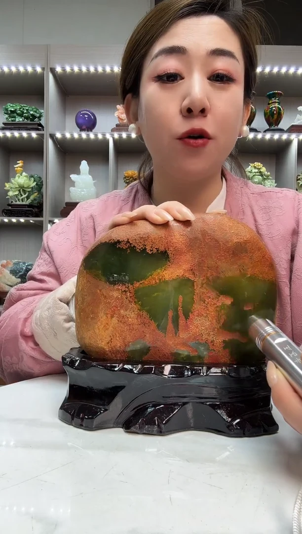 石材天然石材家居摆件办公室客厅玄关高档摆件