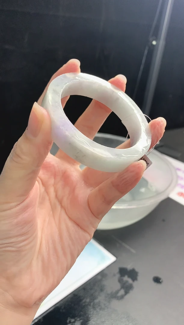 【闪购商品】定制翡翠手镯未镶嵌26 54-55正