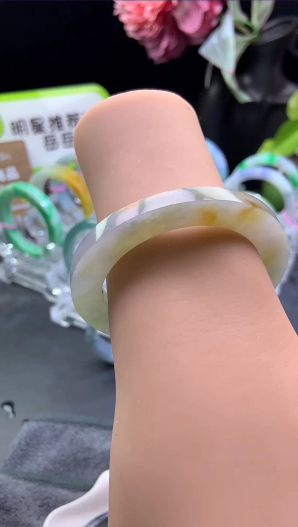 未镶嵌手镯定制翡翠50-57贵妃「定制不退不换」