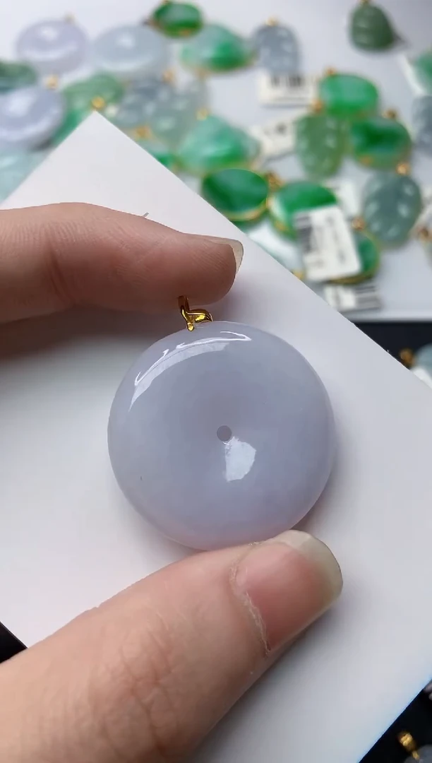 【闪购商品】翡翠颈饰18K金镶嵌79..........