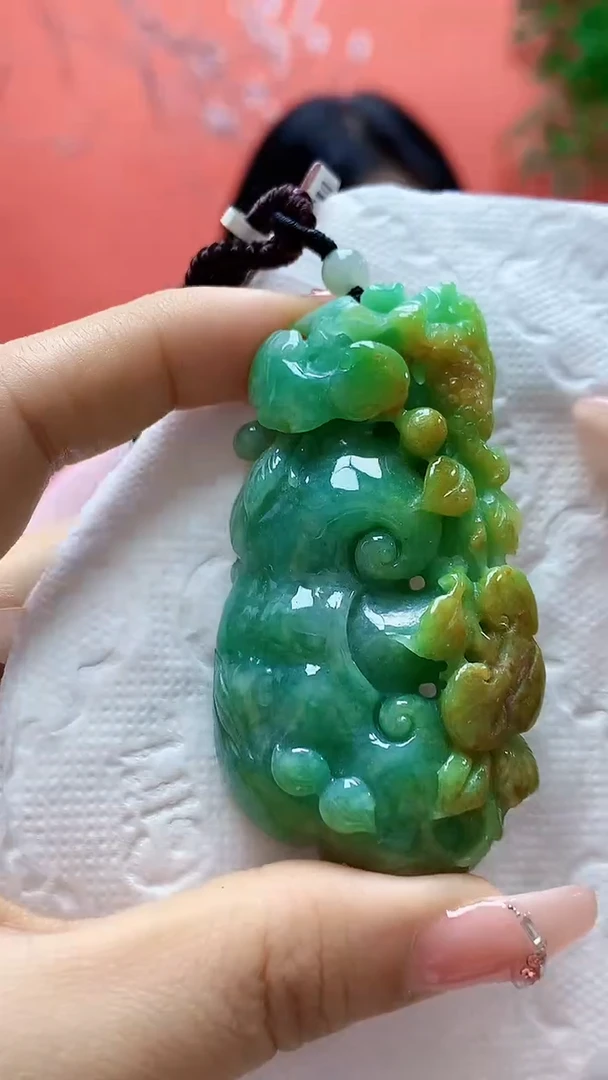 未镶嵌定制翡翠5155ty-毛货挂件12