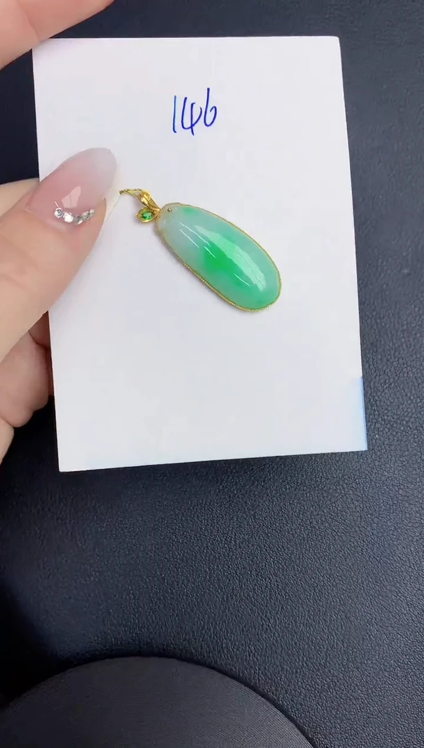 【闪购商品】翡翠颈饰18K金镶嵌0000000000