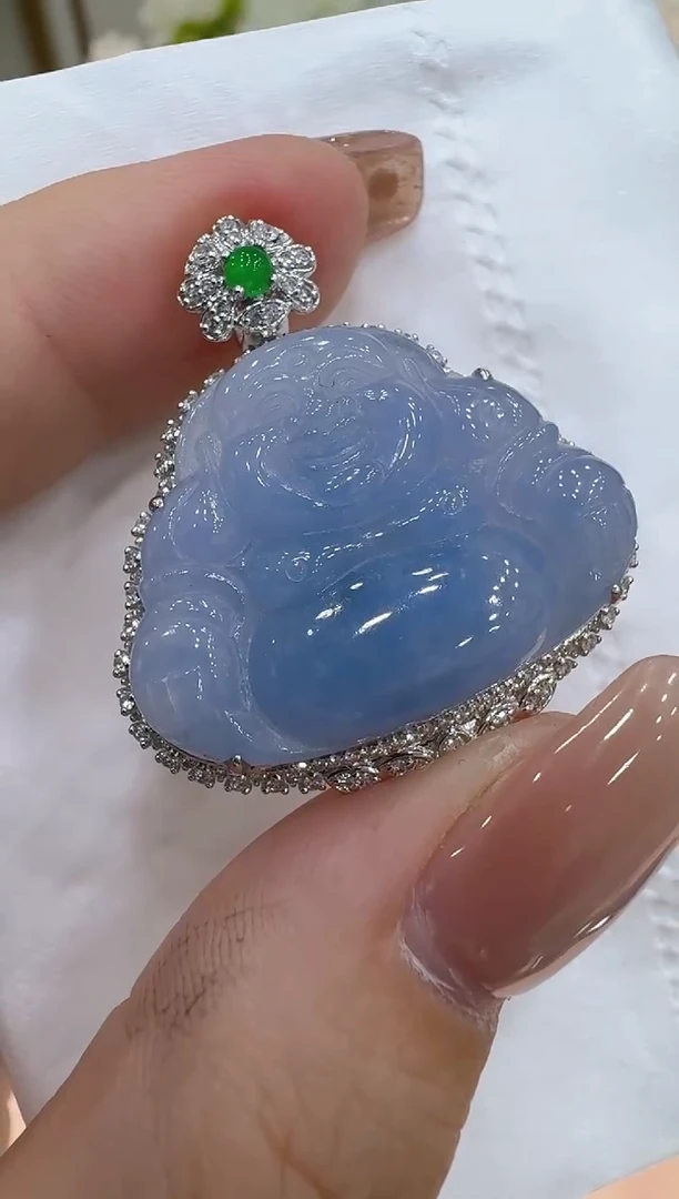 吊坠(不含链)18K金镶嵌翡翠多样性团购发货一件