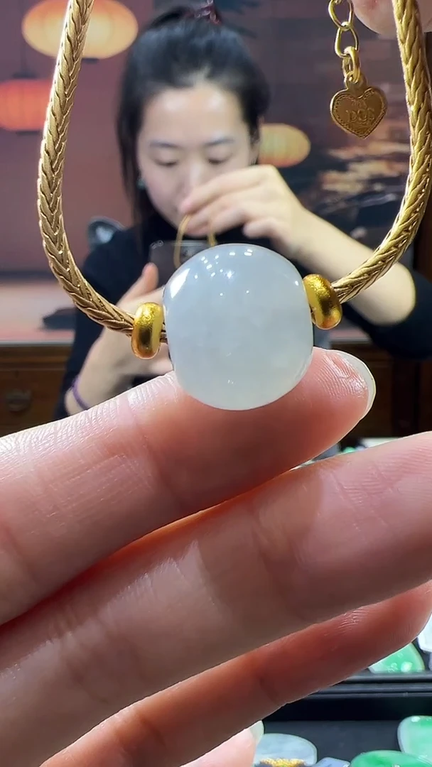 未镶嵌挂件翡翠路路通手链