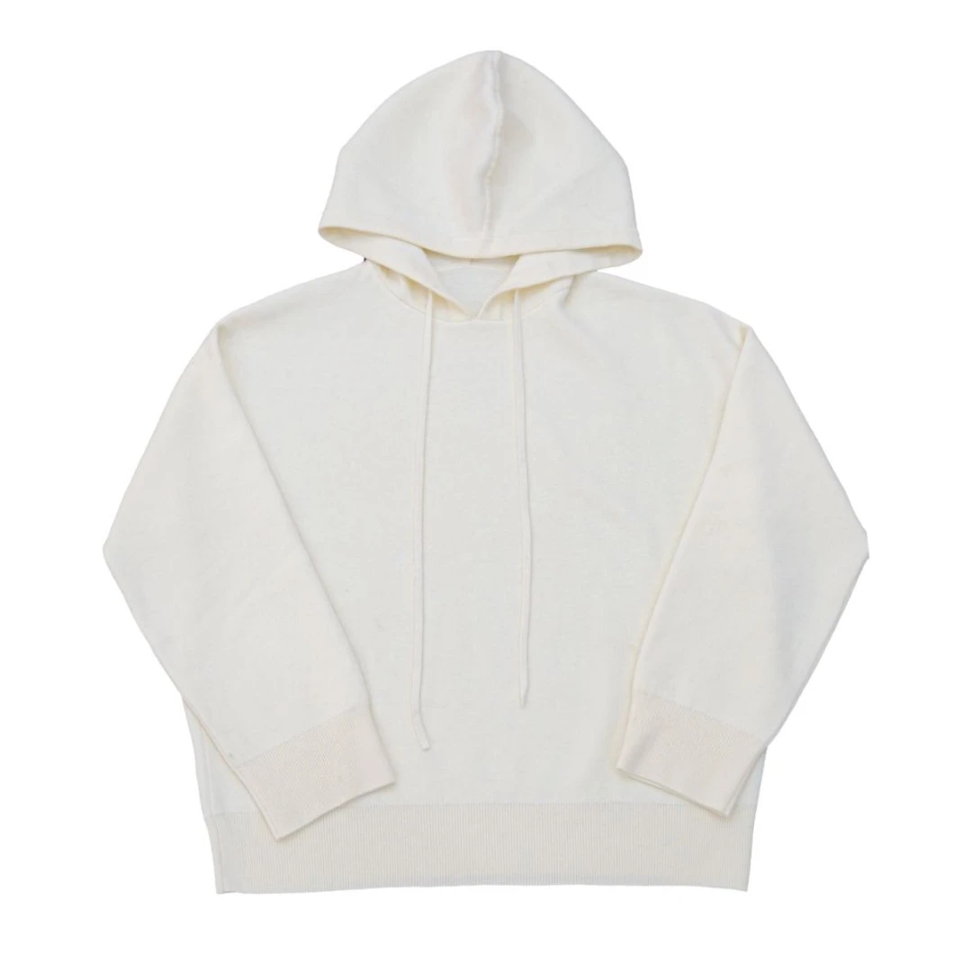 【SIEW】25秋冬新款慵懒风纯羊毛连帽宽松针织上衣