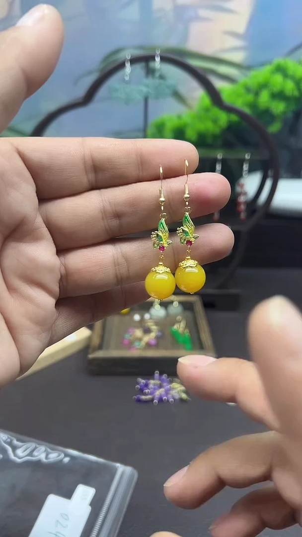 未镶嵌耳饰玛瑙/玉髓032