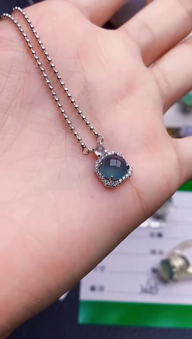 银S925镶嵌戒指翡翠2424