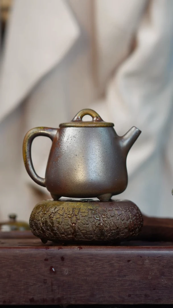 茶壶紫砂 柴烧 天青高石瓢200cc