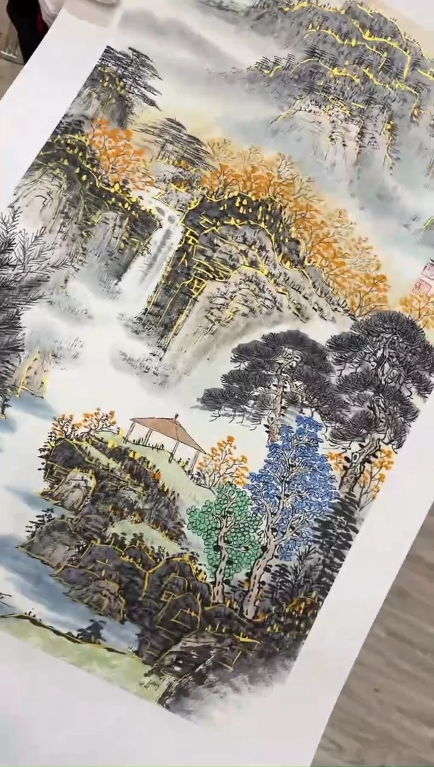 国画32赵隆轩美术馆李庆兴老师作品