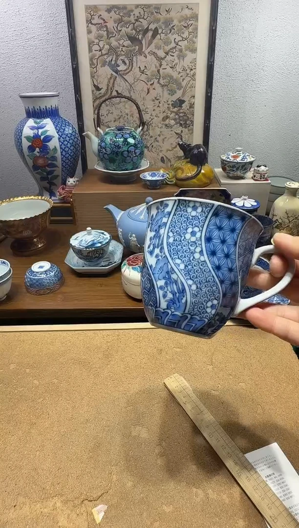 瓷片茉莉甄选花凛马克杯