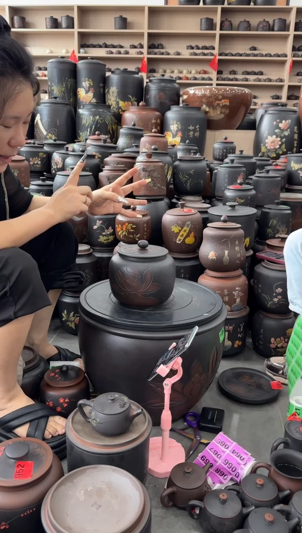 瑕疵  线雕 荷花 苹果 087