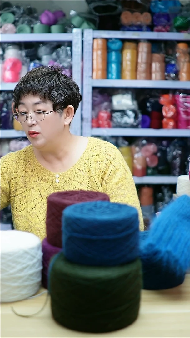 羊绒欢姐手编线A062