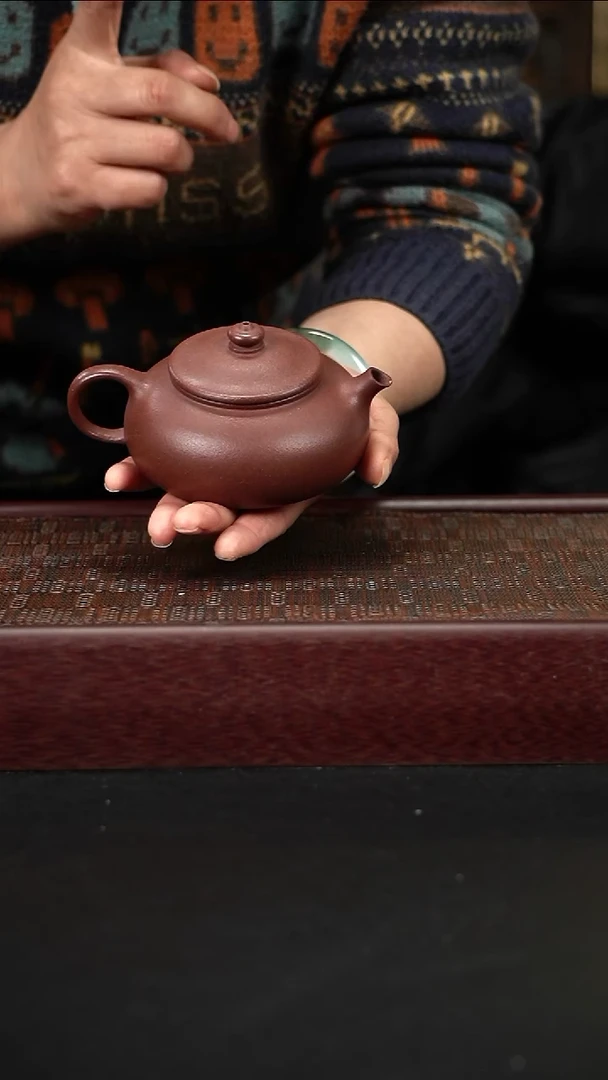 茶壶紫砂wqc底槽青寒江