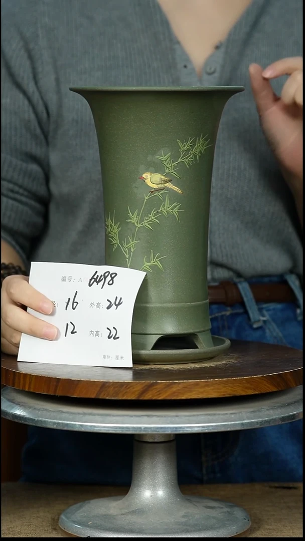 紫砂花盆6498+Z紫砂花盆紫砂