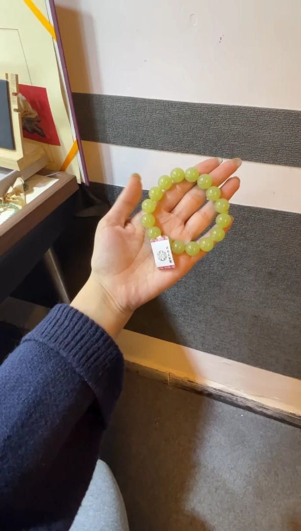 未镶嵌手链和田玉若羌黄口手串（产地直发）