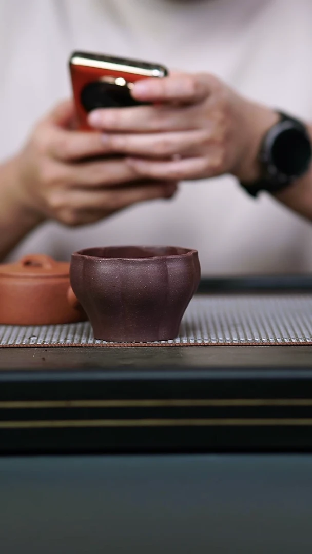 茶壶紫砂?****?柴烧底槽清主人杯190cc