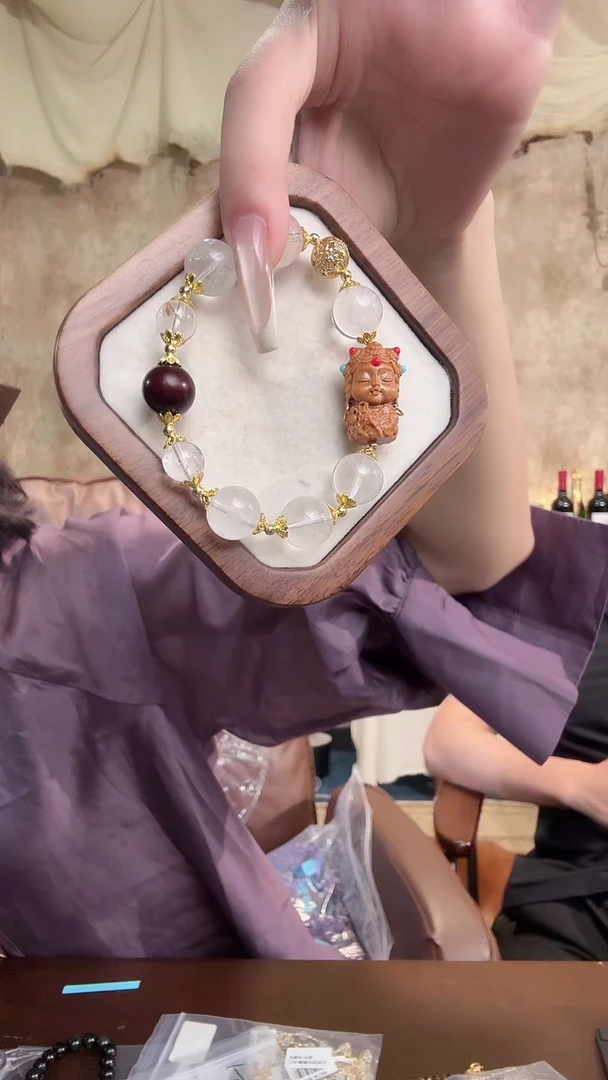 未镶嵌檀香紫檀（小叶紫檀）手串小叶紫檀DIY手串