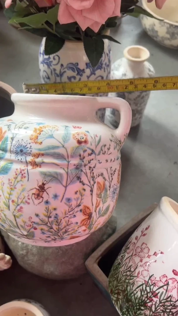 【闪购商品】陶瓷花盆高度16CM内口7.5CM