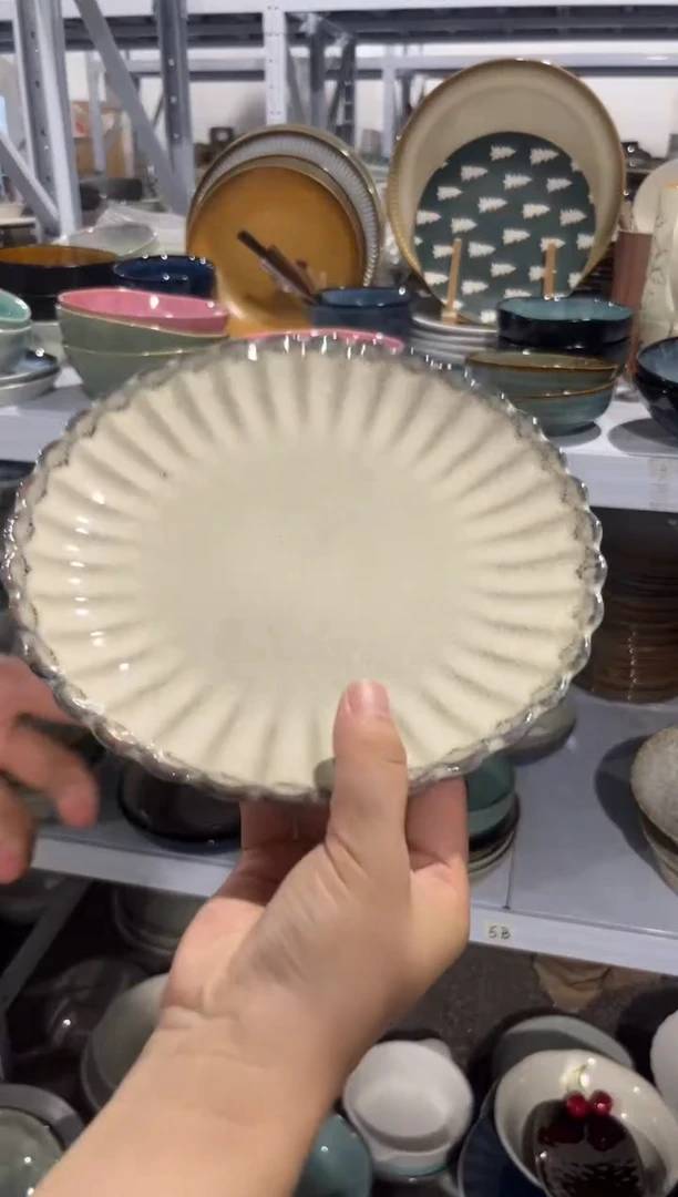 陶瓷外贸尾货瑕疵满20包邮X 新品小盘