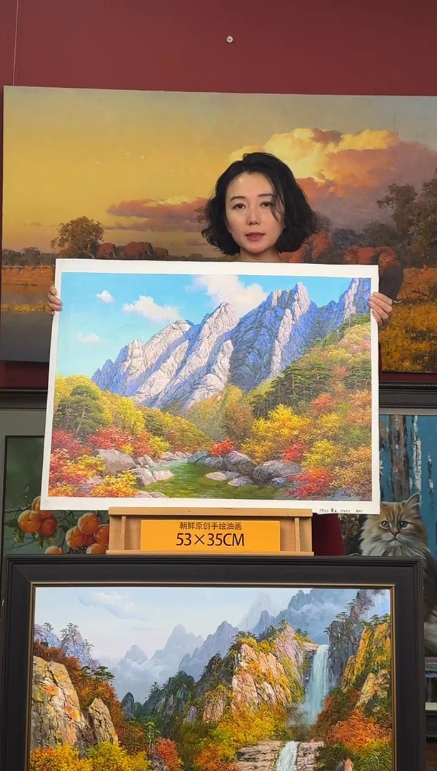 油画【49号】约50*70cm丨朝鲜原创纯手绘孤品油画丨顺丰包邮