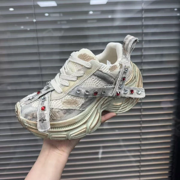 复古擦色做旧老爹鞋9899-16