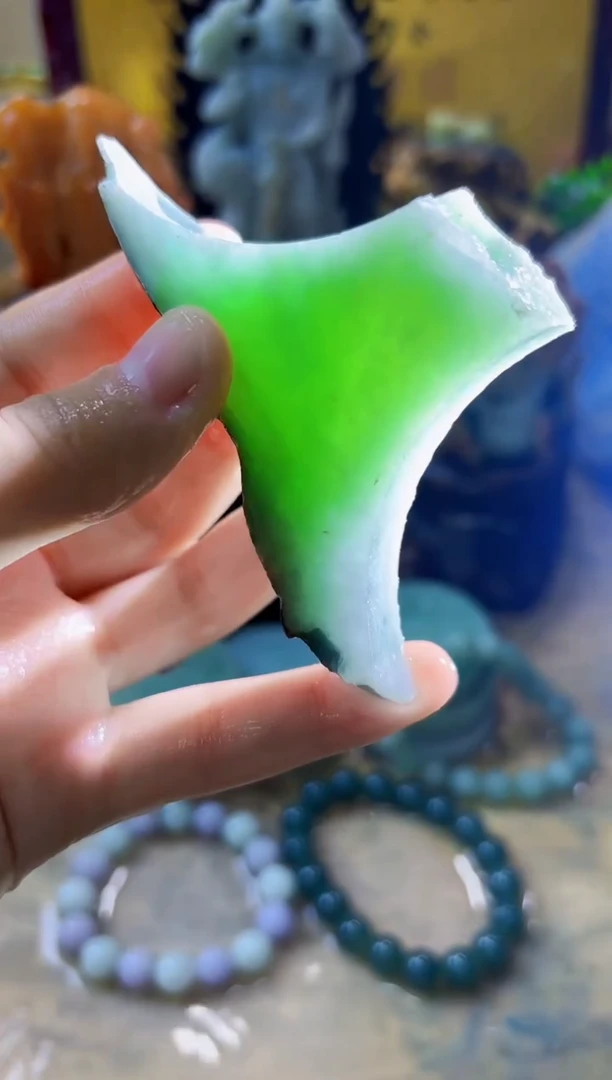 未镶嵌挂件翡翠A货小璀4774